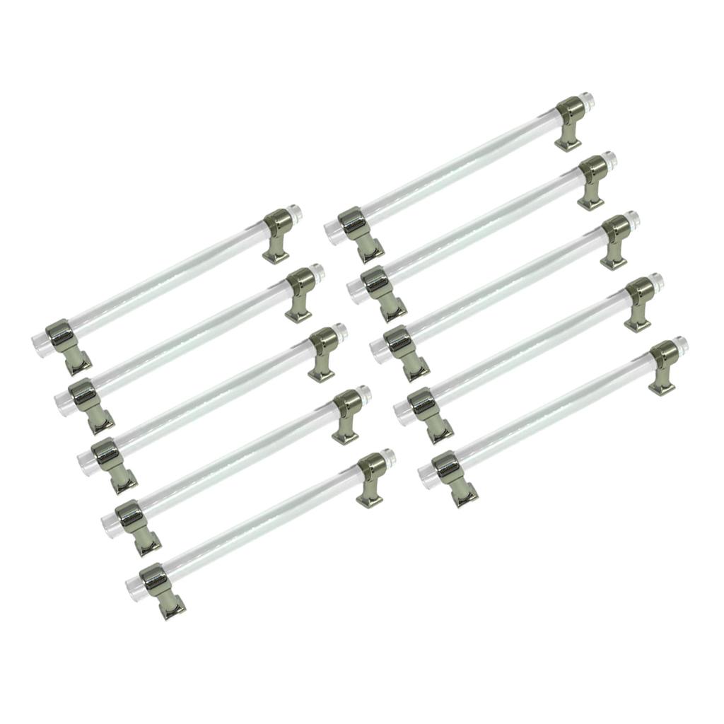 10 Máy Tính Sáng Tạo Acrylic Cửa Kéo Núm Tủ Ngăn Kéo Tủ Tay Cầm Phần Cứng