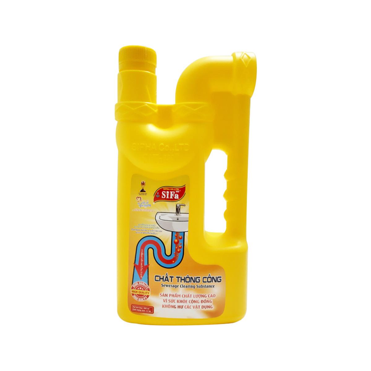 Chất thông tắc sifa Cống chống hôi siêu mạnh 5 phút cao cấp - 1200g thể tích thực 900ml