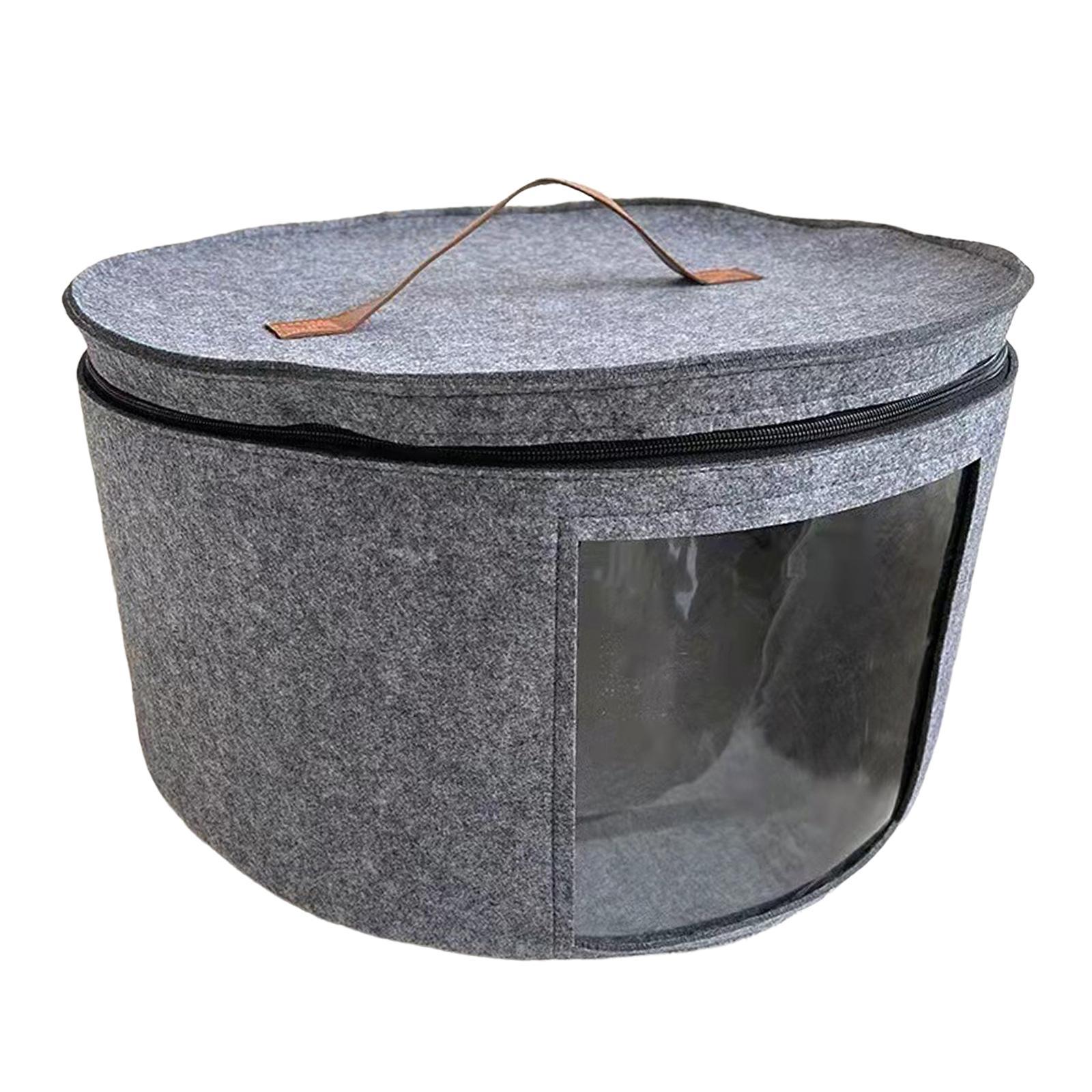 Storage Bucket with Dust Proof Lid Folding for Towels Bookshelf Bedroom