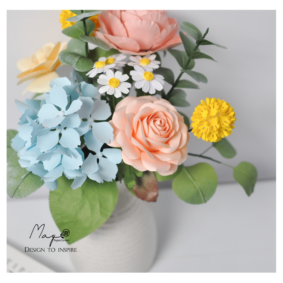 Hoa giấy quà tặng cao cấp - Youngful Blossom, hoa giấy handmade Maypaperflower - hoa giấy nghệ thuật