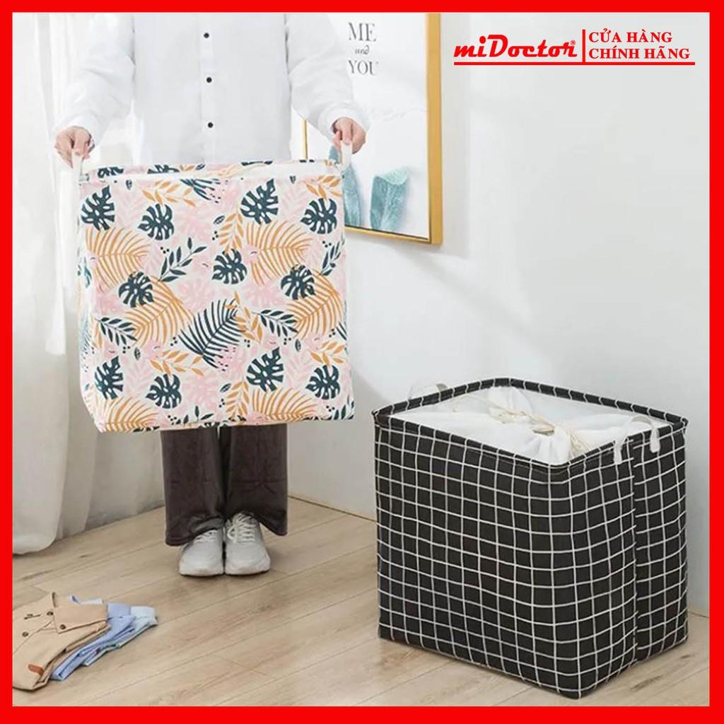 Túi Bạt Đựng Quần Áo, Chăn Mền Gấp Gọn Cỡ Đại 50x40x50cm miDoctor