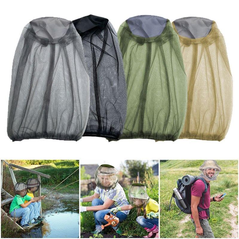 4 Color Outdoor Fishing Cap Midge Mosquito Insect Hat Fishing Hat Bug Mesh Head Net Face Protector Travel Camping Cap Hats New