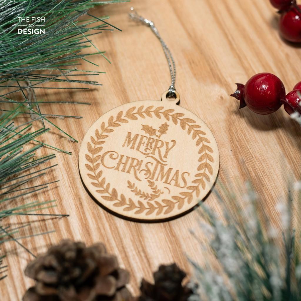 Thẻ Treo In Ảnh Trang Trí Noel | WOODEN PERSONALIZED ORNAMENT