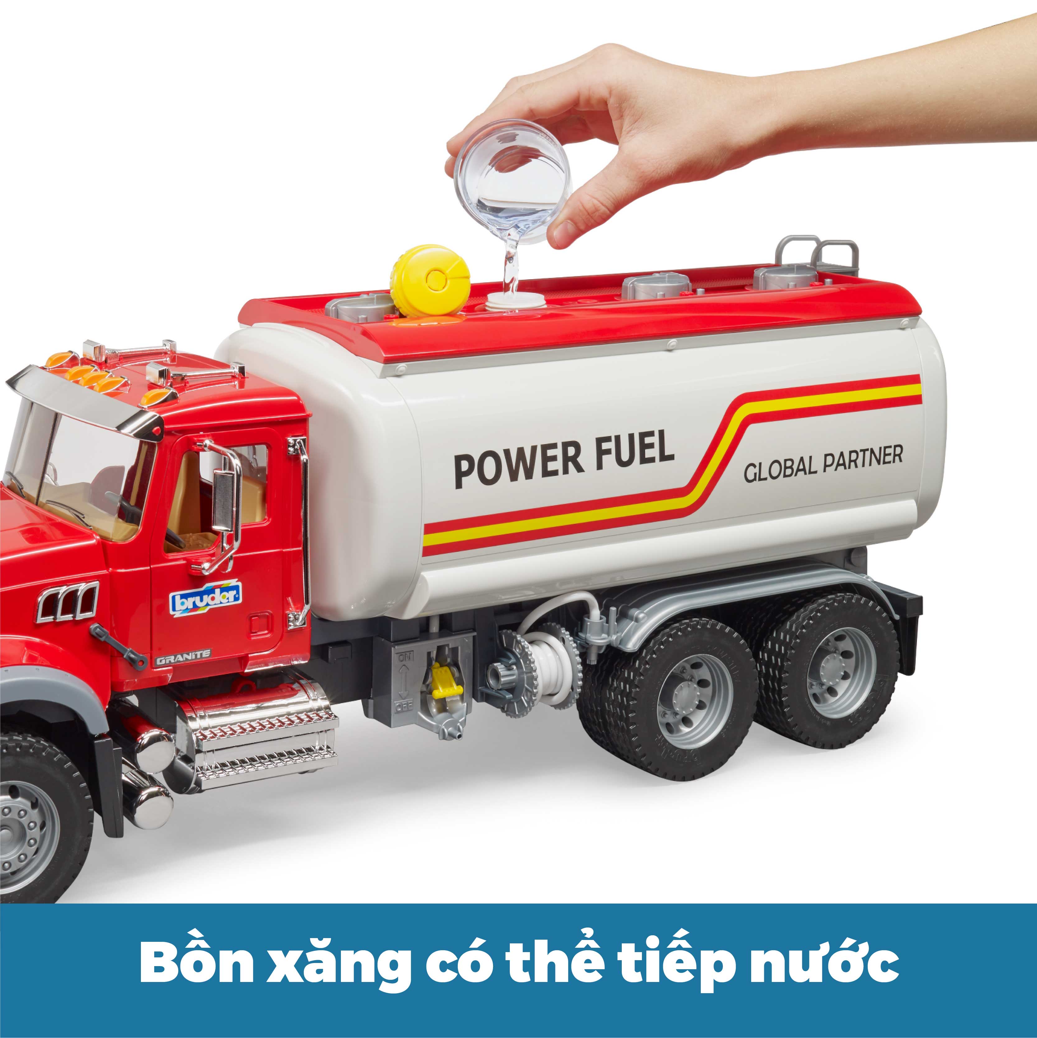 Đồ chơi BRUDER Xe chở xăng MACK BRU02827