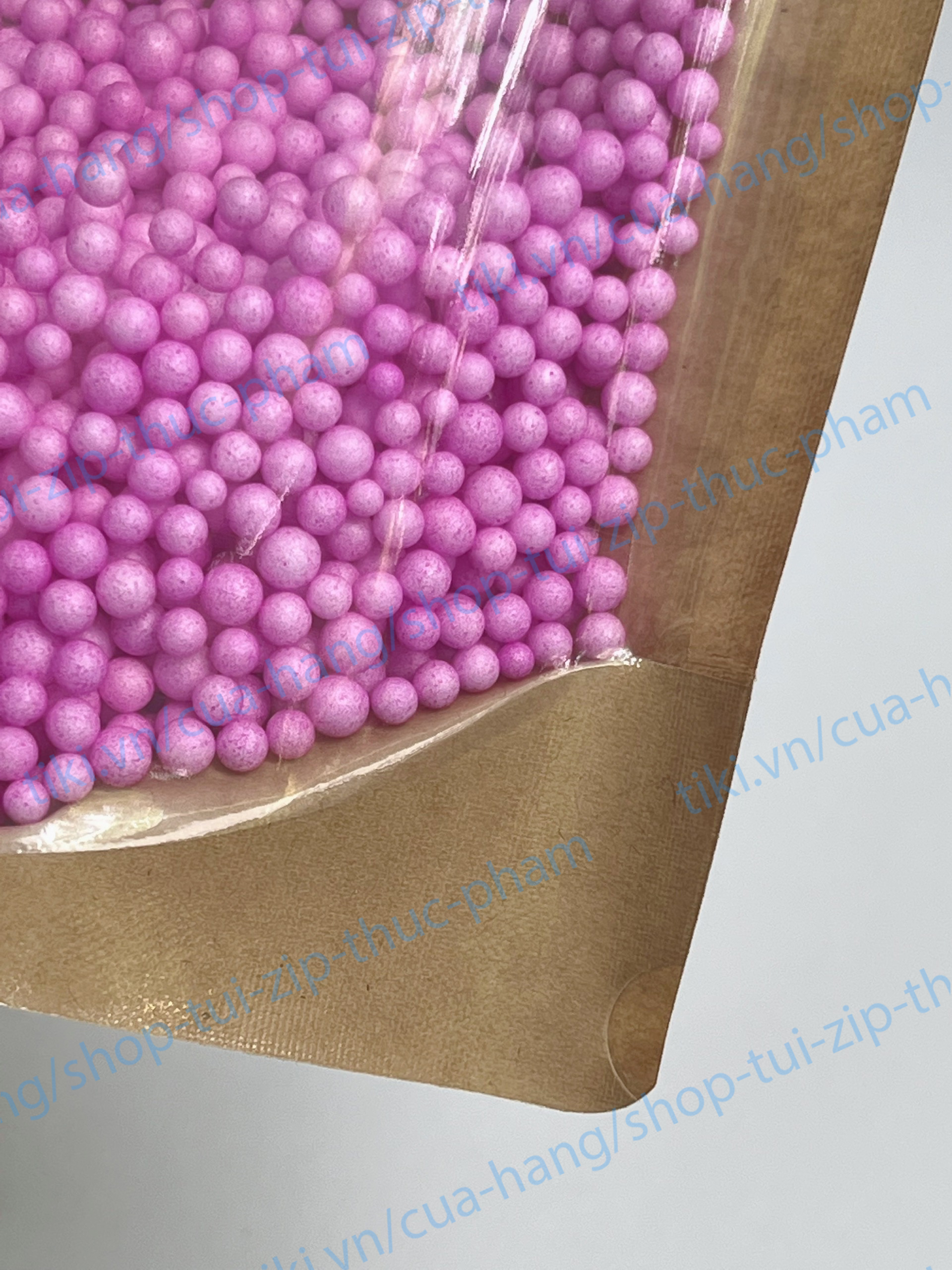 10 Túi Zip Giấy - Túi Zip zipper ziplock đáy đứng - Túi giấy đựng thực phẩm, túi đựng bánh kẹo