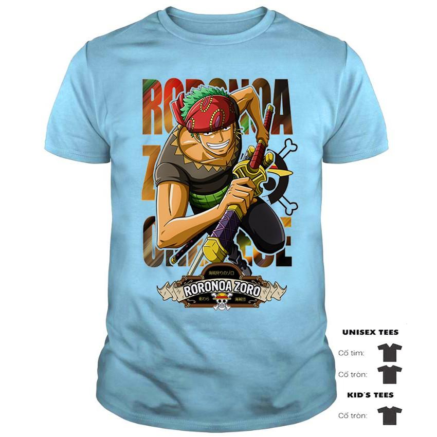 Áo Thun Roronoa Zoro One Piece Siêu Chất | Áo Thun Đảo Hải Tặc Đẹp | One Piece Tshirt