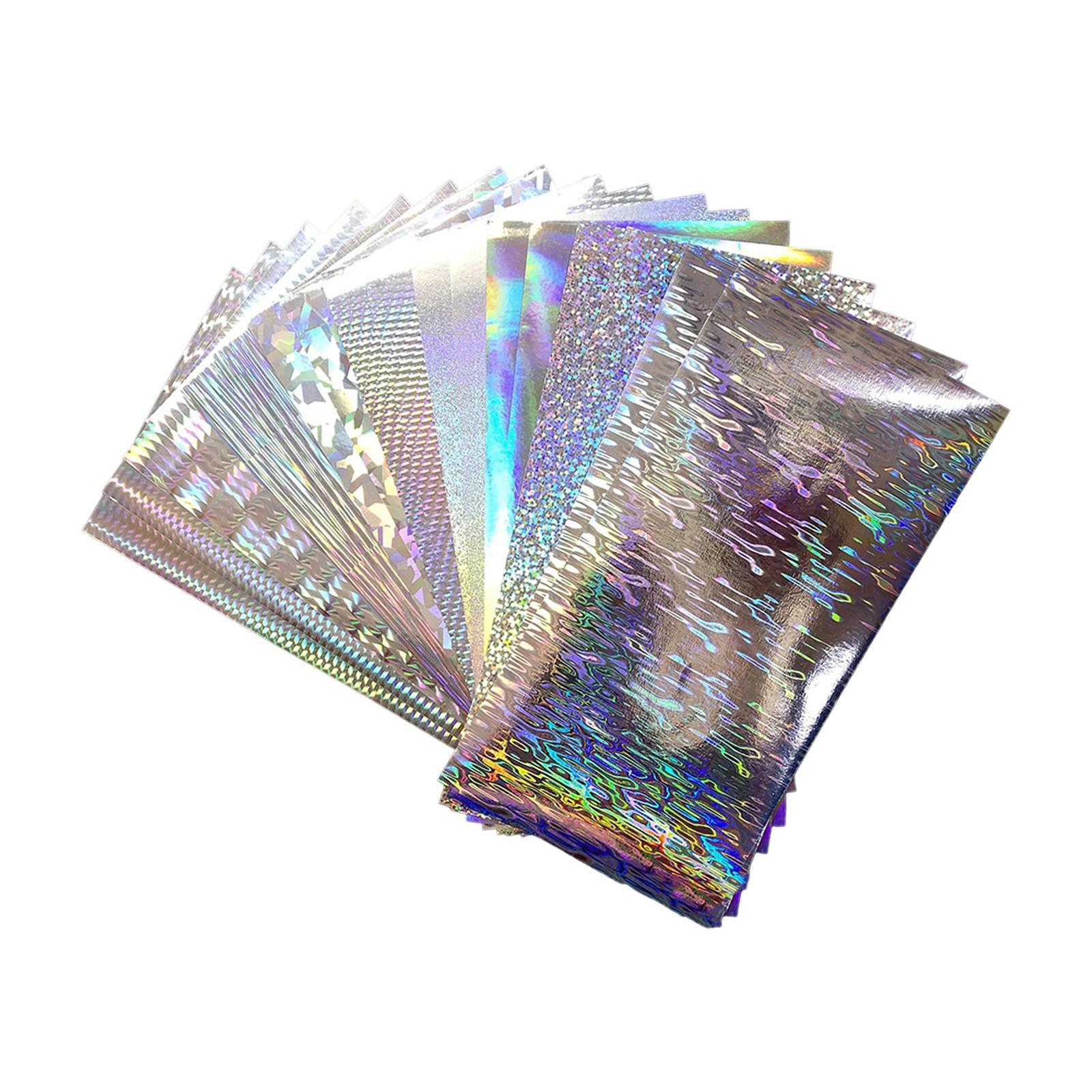 18x Fishing Sticker Paper Flasher Self-Adhesive Holographic Flashing Tape