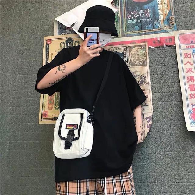 Áo thun trơn Oversize Basic Đen Unisex - Áo form rộng tay lỡ màu đen - Áo thun đen trơn tay ngắn