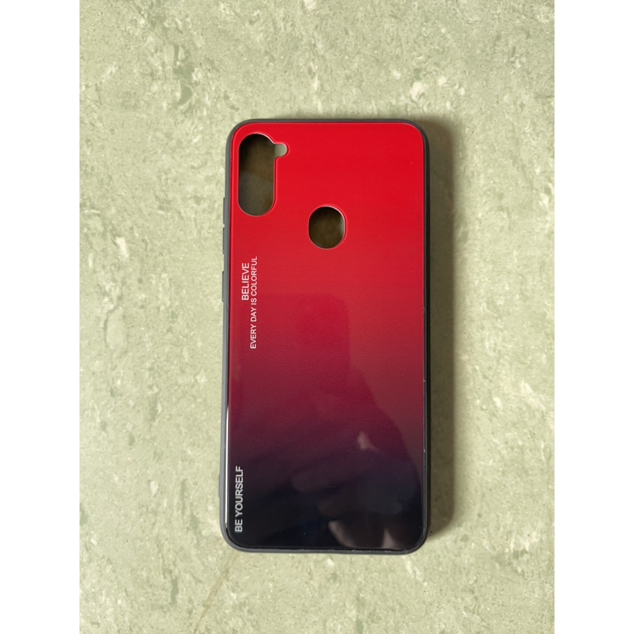 Ốp lưng kính màu Gradient viền dẻo dành cho Samsung Galaxy A11 / M11