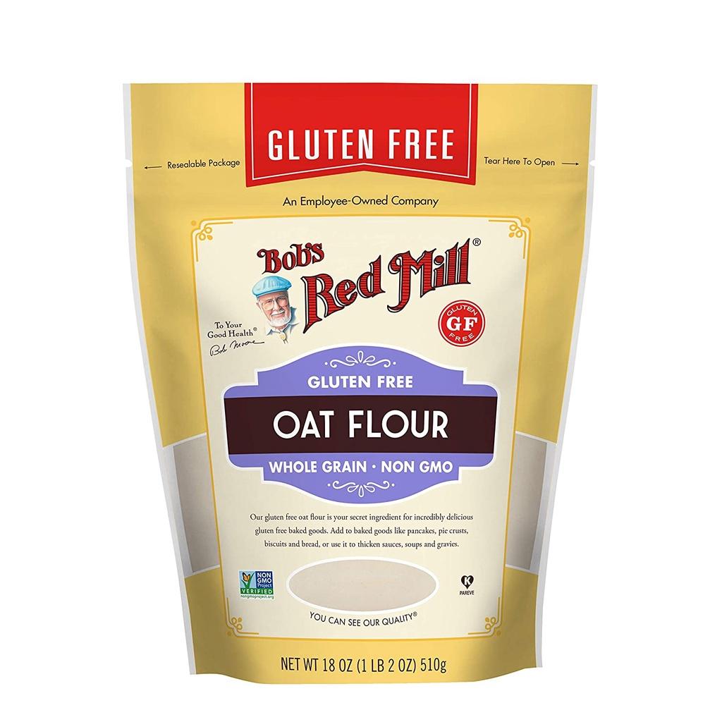 BỘT YẾN MẠCH NGUYÊN CÁM Bob's Red Mill Whole Grain Oat Flour, Non-GMO, Gluten-Free, 510g (18 oz)