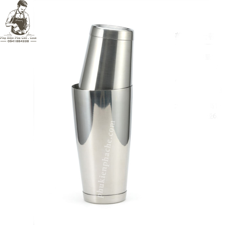 Shaker Boston - Bình Lắc Inox 2 Đáy