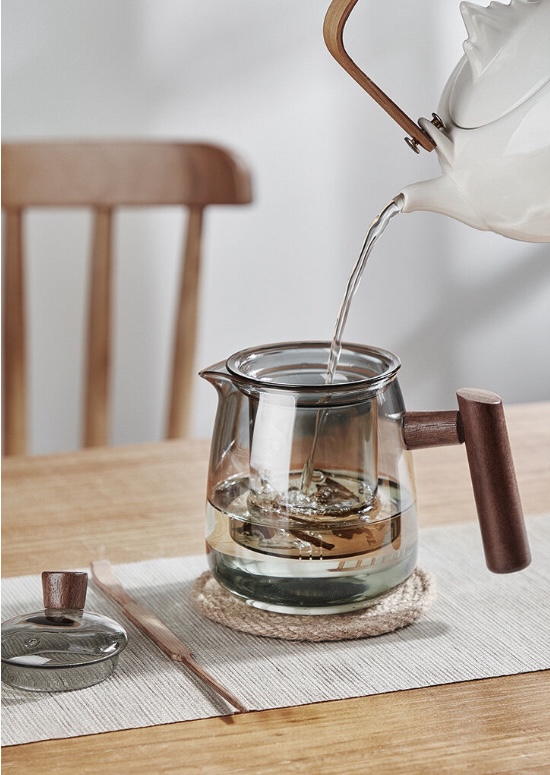Bộ Ấm Trà 4 ly Thủy Tinh borosilicat Tea Ceremony Pot cao cấp