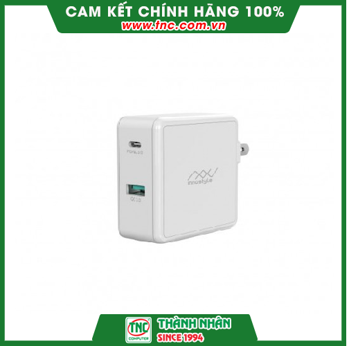 Cốc Sạc INNOSTYLE GOMAX PD 49.5W (IC49PD) màu trắng-Hàng chính hãng