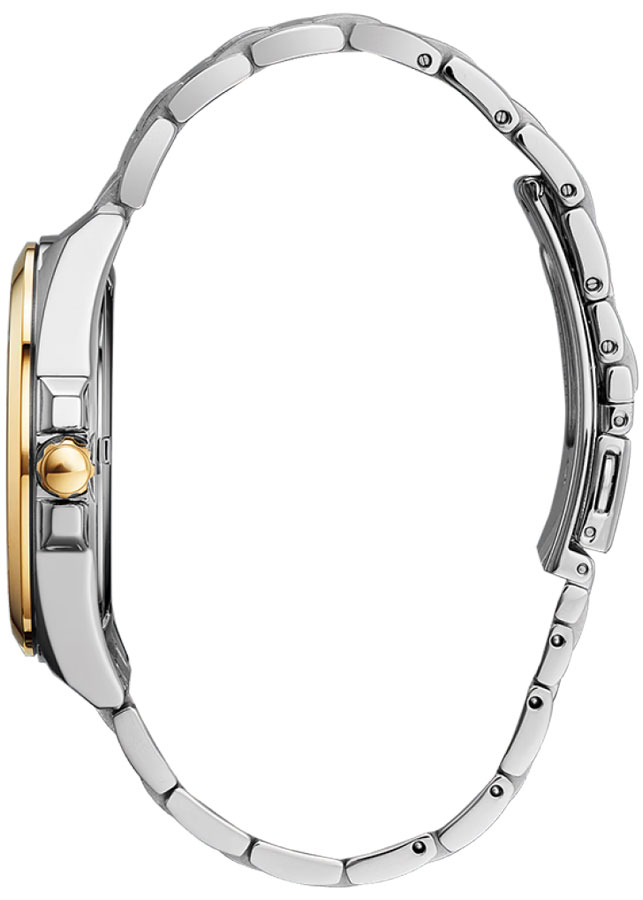 Đồng Hồ Nam Citizen Đính Kim Cương Dây Kim Loại Máy Eco-Drive BM7107-50E - Mặt Đen