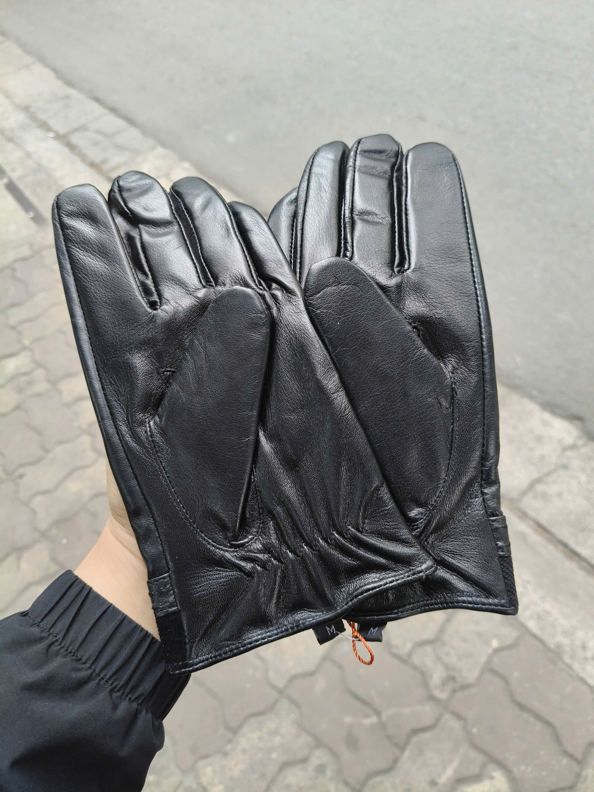 Găng tay nam da cừu lót lông giữ ấm mùa đông BHY8719  Bao tay lái xe