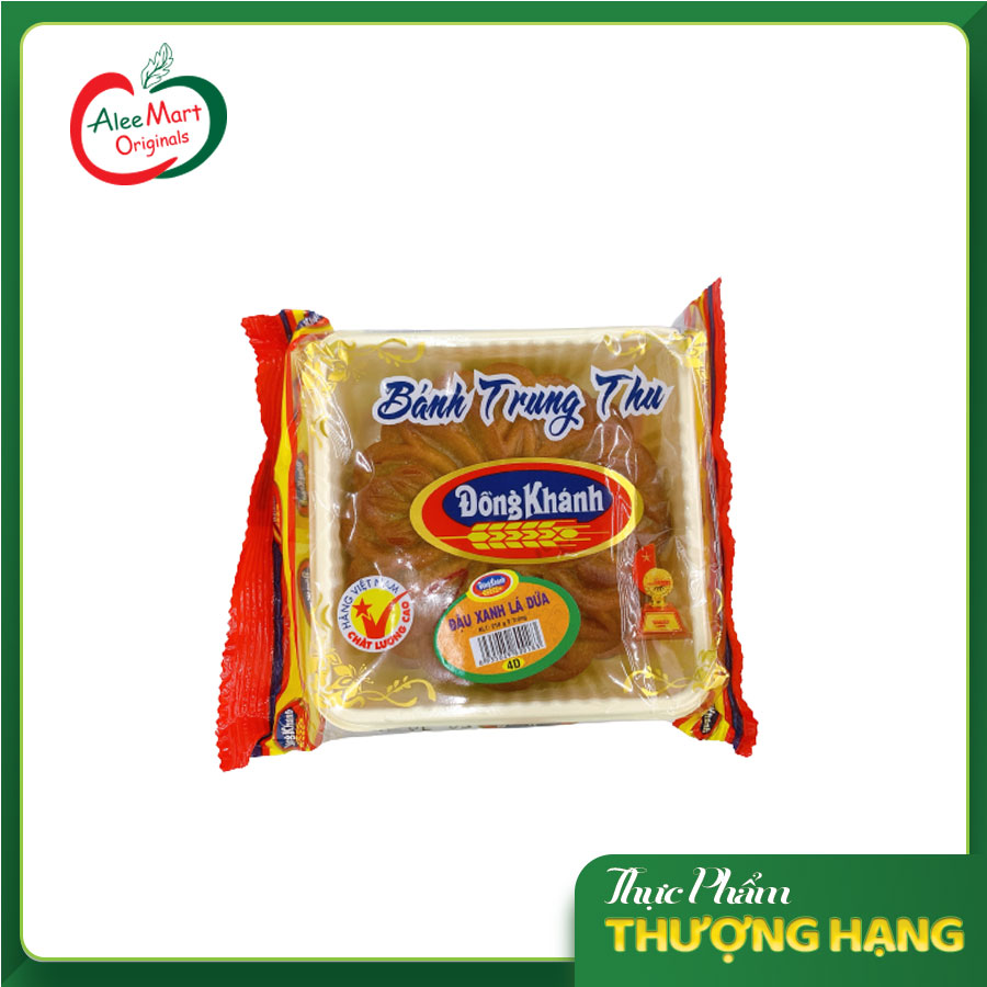 Bánh Trung thu Đồng Khánh Đậu Xanh Lá Dứa 2 Trứng