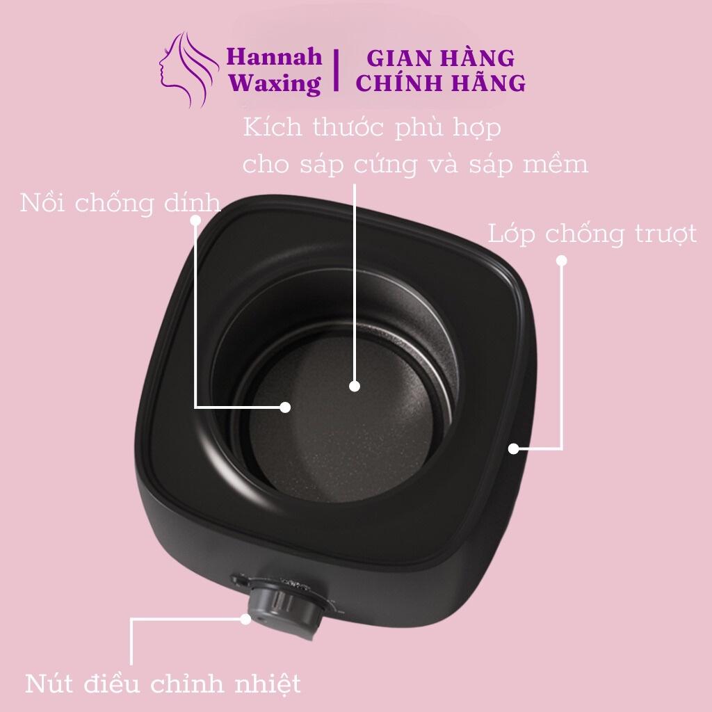 [CHE TÊN] Nồi Nấu Sáp Chống Dính HANNAH WAXING Siêu Chống Dính Model Mới Tặng Kèm Que 1022