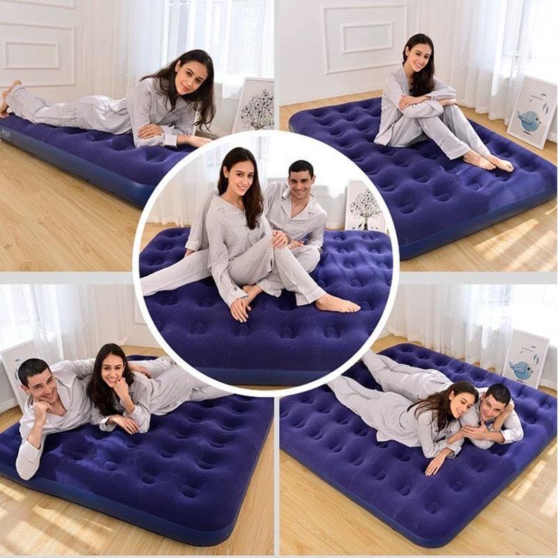 Nệm hơi đệm hơi Bestway 67003 dùng cho 2-4 người kích thước 150x200x22cm kèm bơm điện