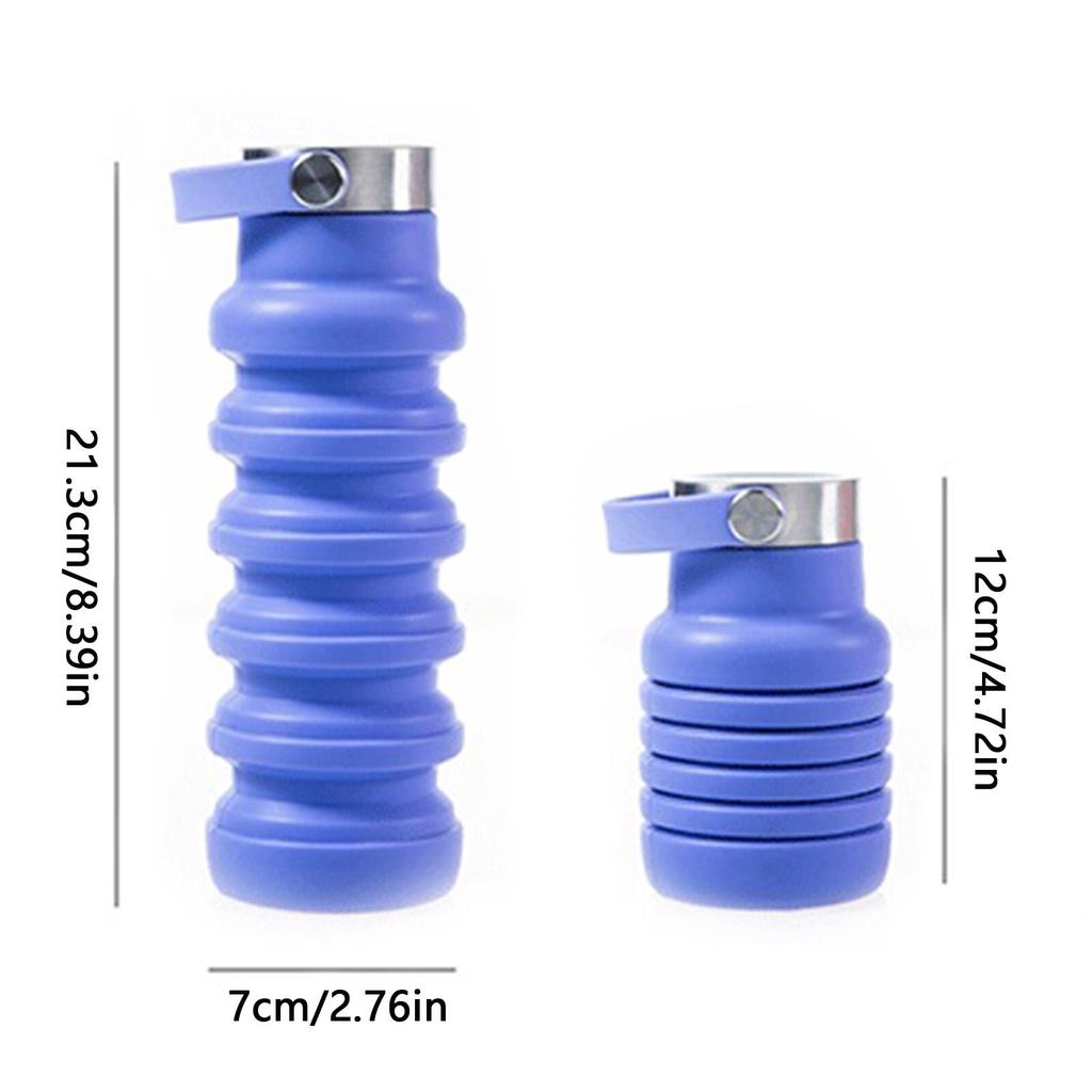 New Style Fashion Portable Silicone Folding Water Bottle Creative Outdoor Large-Capacity Folding Portable Sports Water Bottles