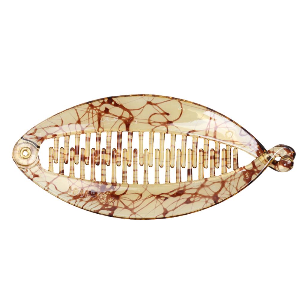 2 Pieces Hair Claw Tail Fish Clip Comb Hair Clip Handles Clamp
