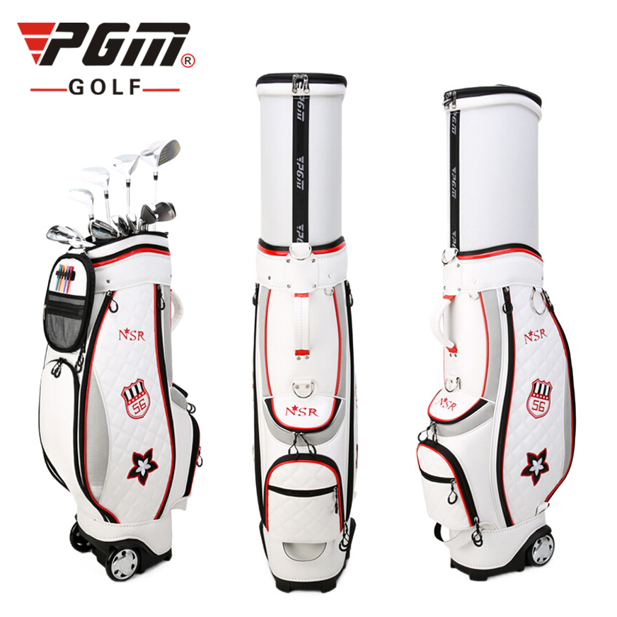 TÚI GẬY GOLF NỮ FULLSET NẮP CỨNG - PGM QB057 MICROFIBER RETRACTABLE FLOWER PRINTING GOLF BAG