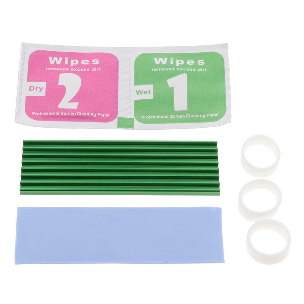 M.2 2280 NVME SSD Solid State Drive Heat Sink Thermal Pad Cooling Set Green