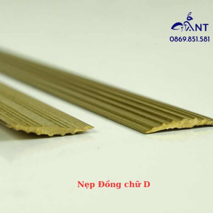 Nẹp Đồng D18 gân, Nẹp đồng chống trơn, dễ thi công