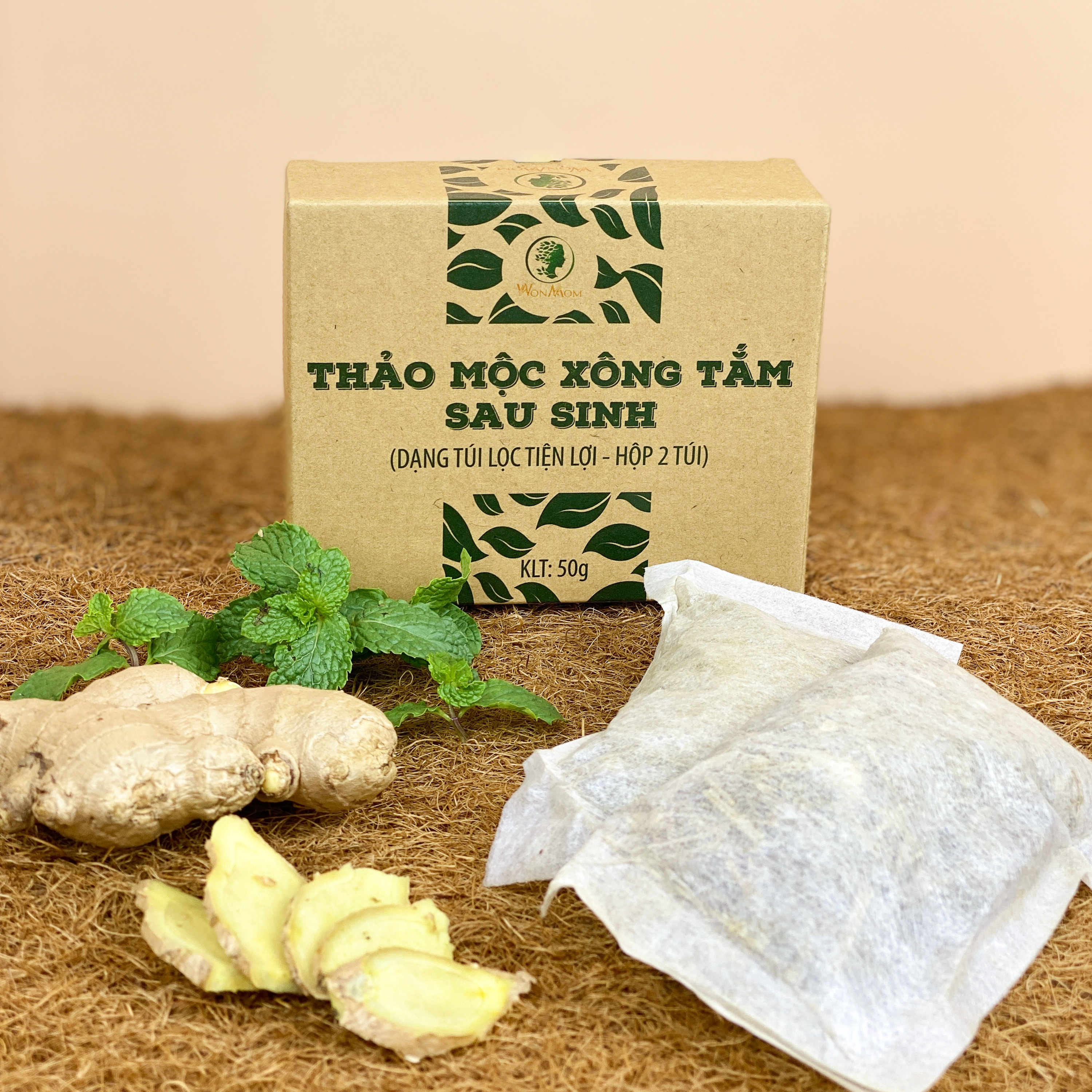 Thảo mộc xông tắm sau sinh Wonmom 50g