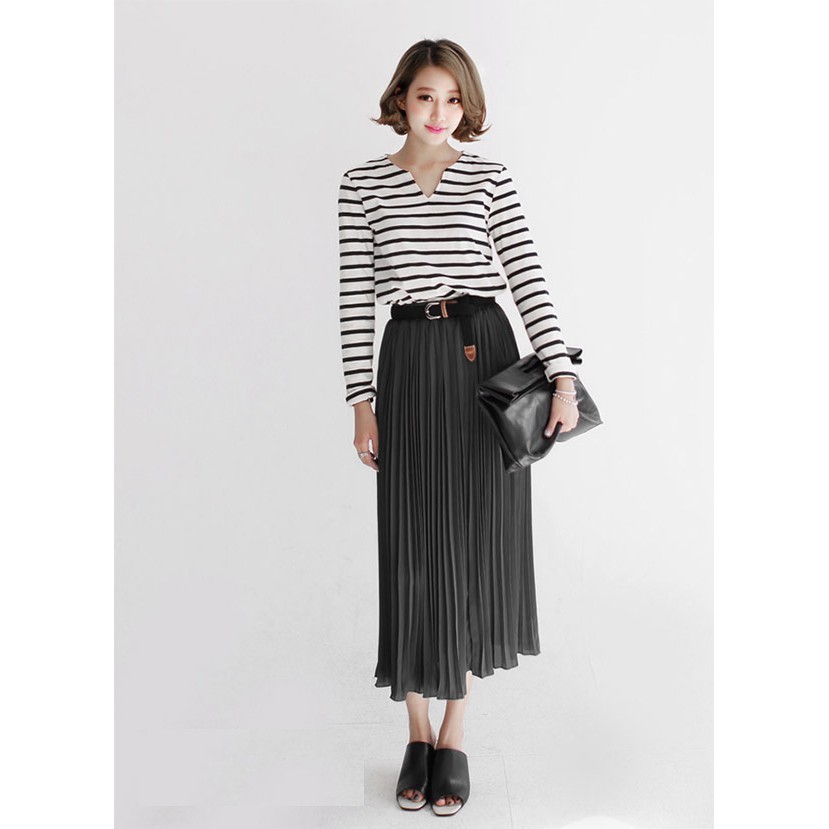 Chân váy XÒE DÀI DẬP LY Vintage siêu xinh