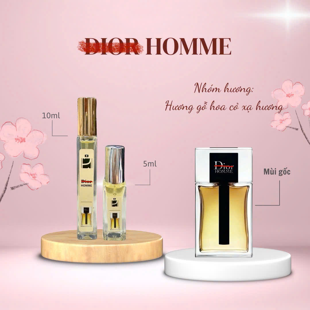 Tinh dầu nước hoa dạng xịt 5ml - 10ml D.ior Homme (mùi nam)
