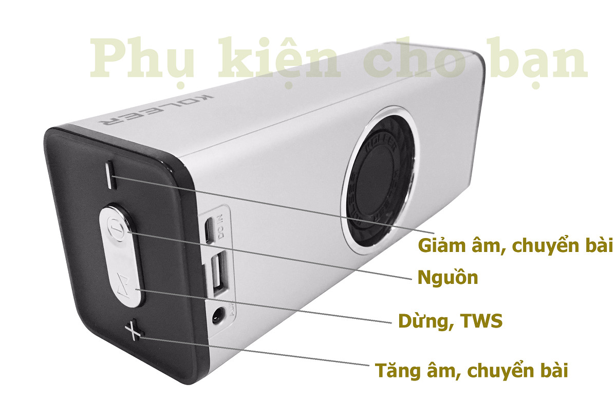 Loa Bluetooth H5 Bass âm Thanh Sống Động chuẩn HIFI 3 trong 1 PF112