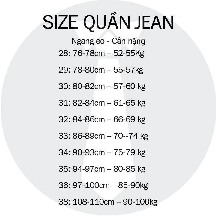 Quần jean nam chất bò trung niên ống suông trơn đẹp cao cấp big size