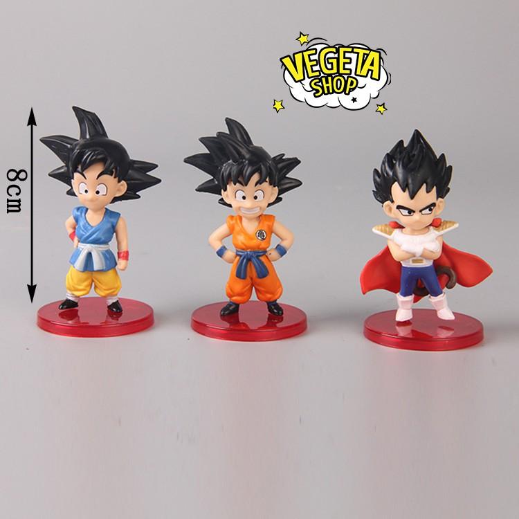 Mô hình Dragon Ball - WCF 13 nhân vật hồi nhỏ - Goku Gohan Goten Vegeta Trunks Bulma Piccolo Krillin Pan Upa - Cao 8cm