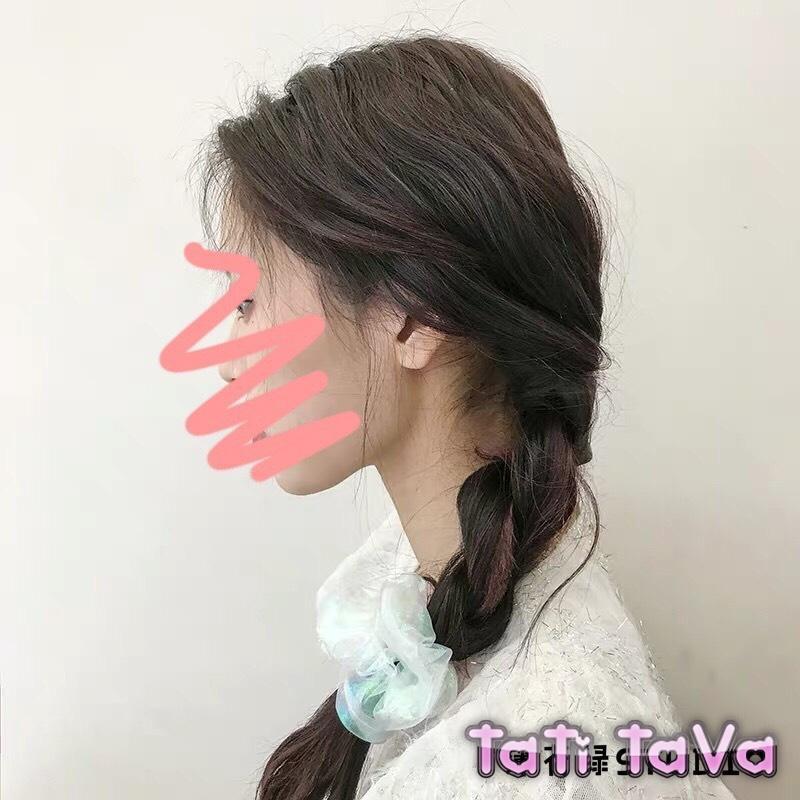 Cột tóc hot 2020 Scrunchies trong suốt kim tuyến Tatitava