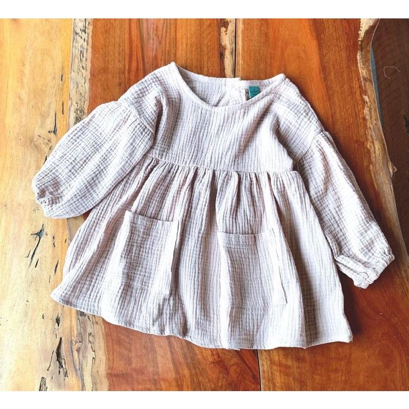 Váy Thiết Kế Mùa Thu Phong Cách Hàn Quốc OP Kids