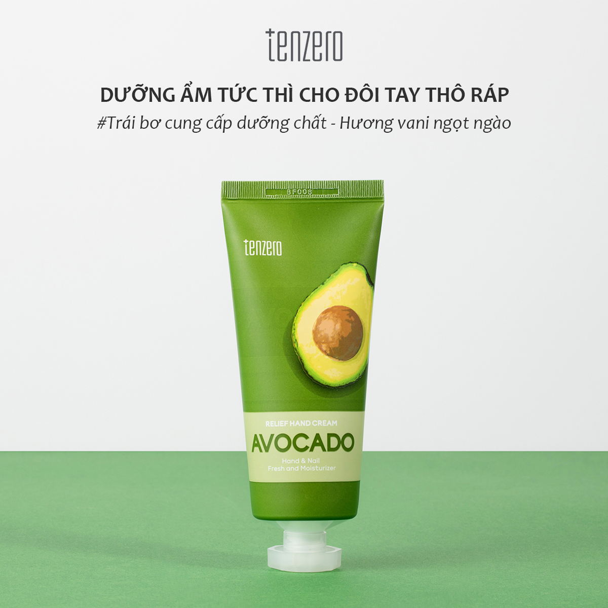 Kem Dưỡng Tay Làm Mịn Da Trái Bơ Tenzero Relief Hand Cream Avocado 100ml