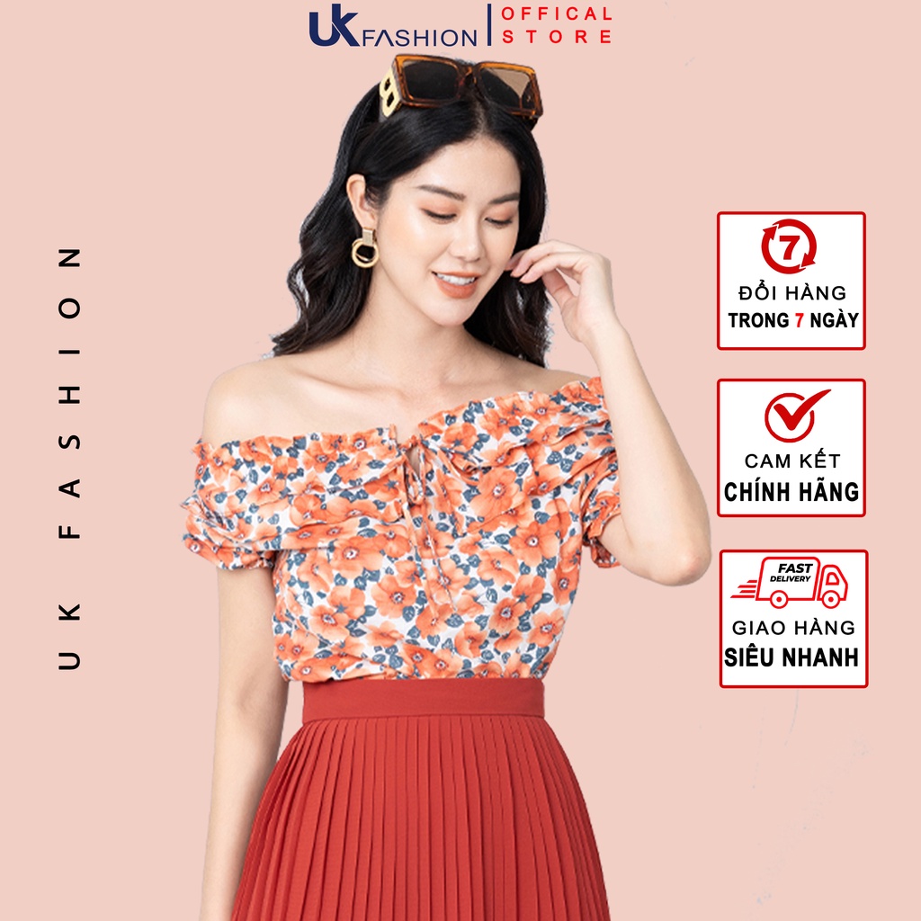 Áo Sơ Mi Hoa Bèo UK Fashion Thiết Kế Phong Cách Dịu Dàng, Nữ Tính, Mặc Được 2 Kiểu NKSM2203008