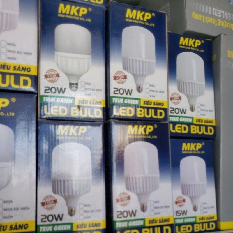 Đèn led bub trụ cao cấp MKP 20w sản phẩm tiết kiệm điện cho gia đình