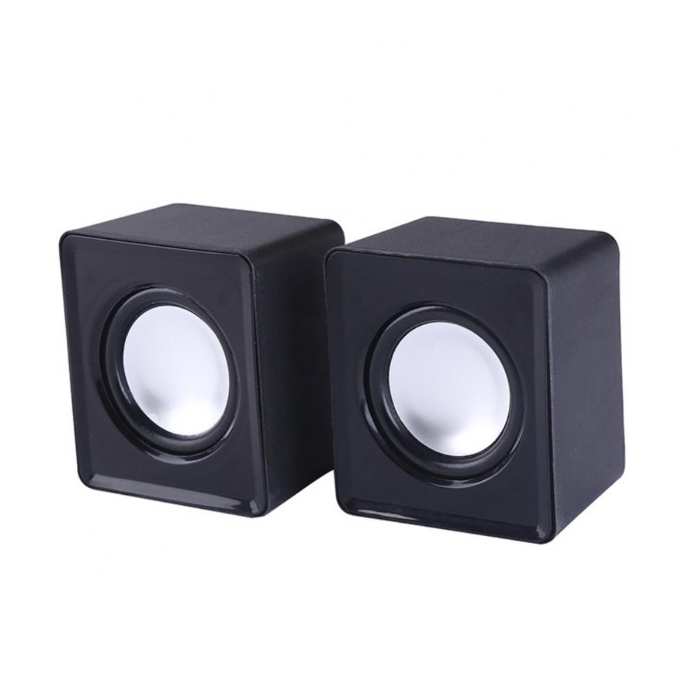 Loa Máy Tính Mini Loa Có Dây USB Loa Kỹ Thuật Số Đa Năng Âm Thanh Stereo Loa Vòm Cho Máy Tính Laptop Loa Color: white 2pcs