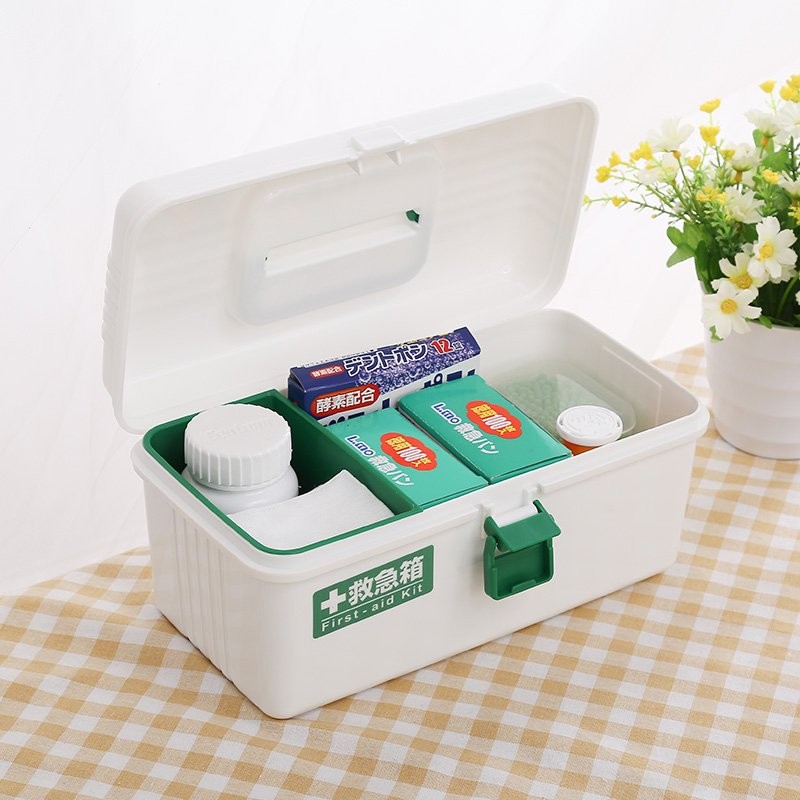 Hộp đựng thuốc & dụng cụ y tế Fudo Giken, thiết kế làm 2 ngăn dễ dàng phân chia đồ - nội địa Nhật Bản