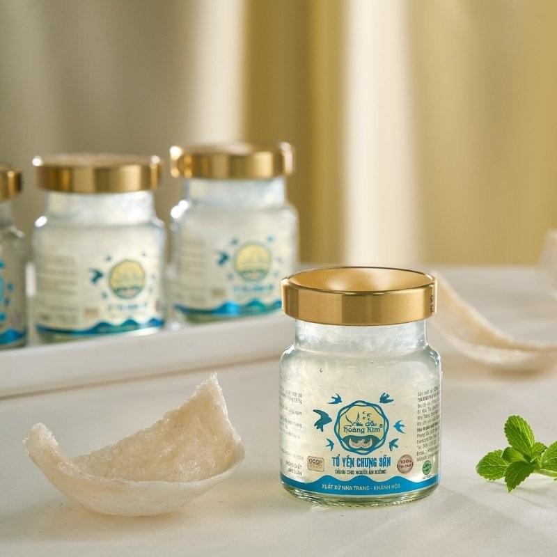 [CHÍNH HÃNG] Yến Sào Hoàng Kim - Hộp Quà Phát Lộc Thịnh (50g Tổ Yến Thượng Hạng &amp; 4 Hũ Yến Ăn Kiêng) - Quà Tặng Đẳng Cấp