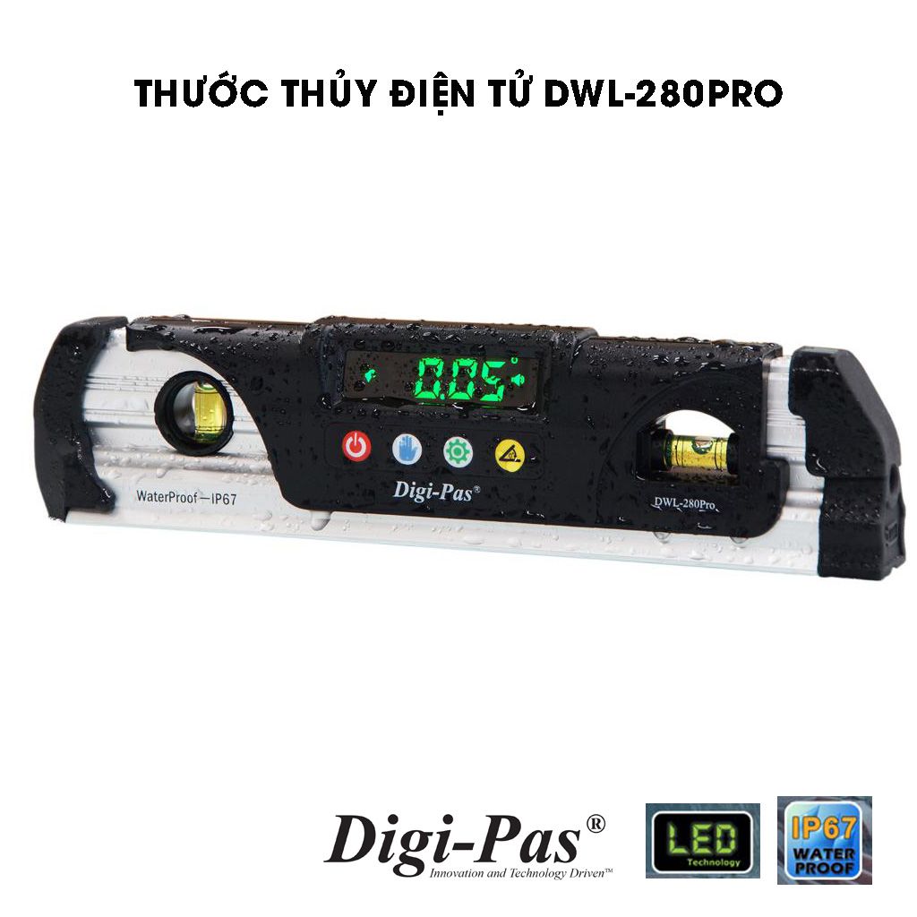 Thước thủy điện tử 230mm Digipas DWL-280pro