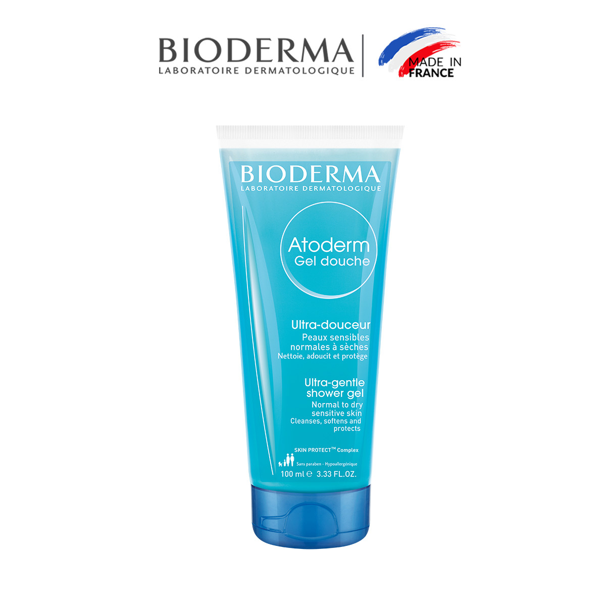 Gel Làm Sạch Dịu Nhẹ Cho Da Thường Và Da Khô Nhạy Cảm Bioderma Atoderm Gel Douche