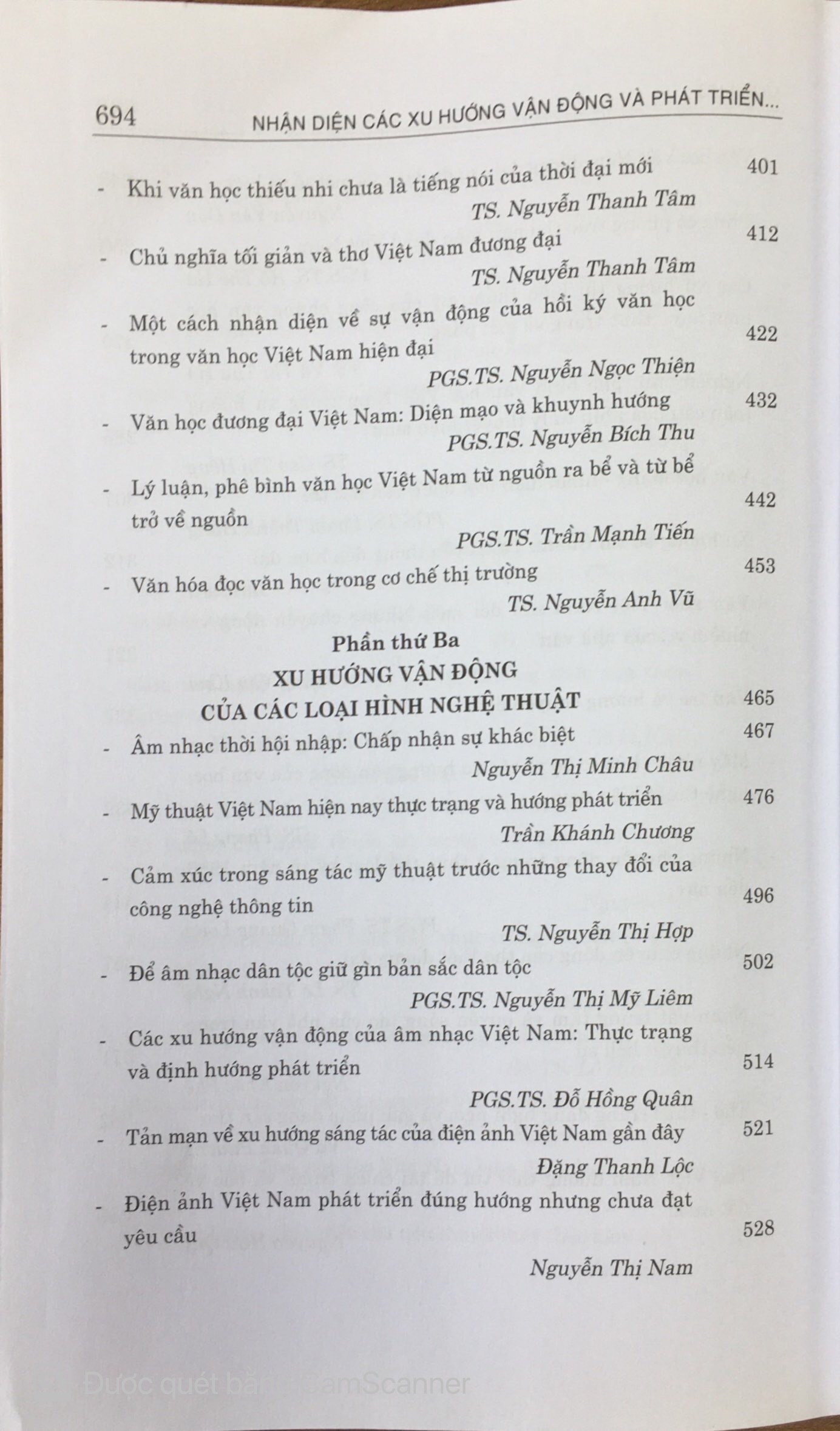Nhận diện các xu hướng vận động và phát triển văn học nghệ thuật Việt Nam hiện nay