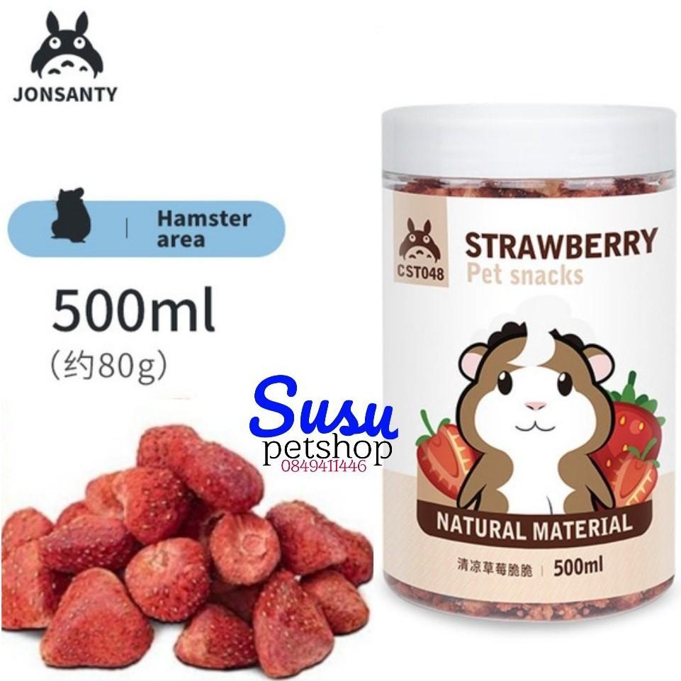 Dâu sấy nguyên trái cho Thỏ,Bọ, Hamster 500ml