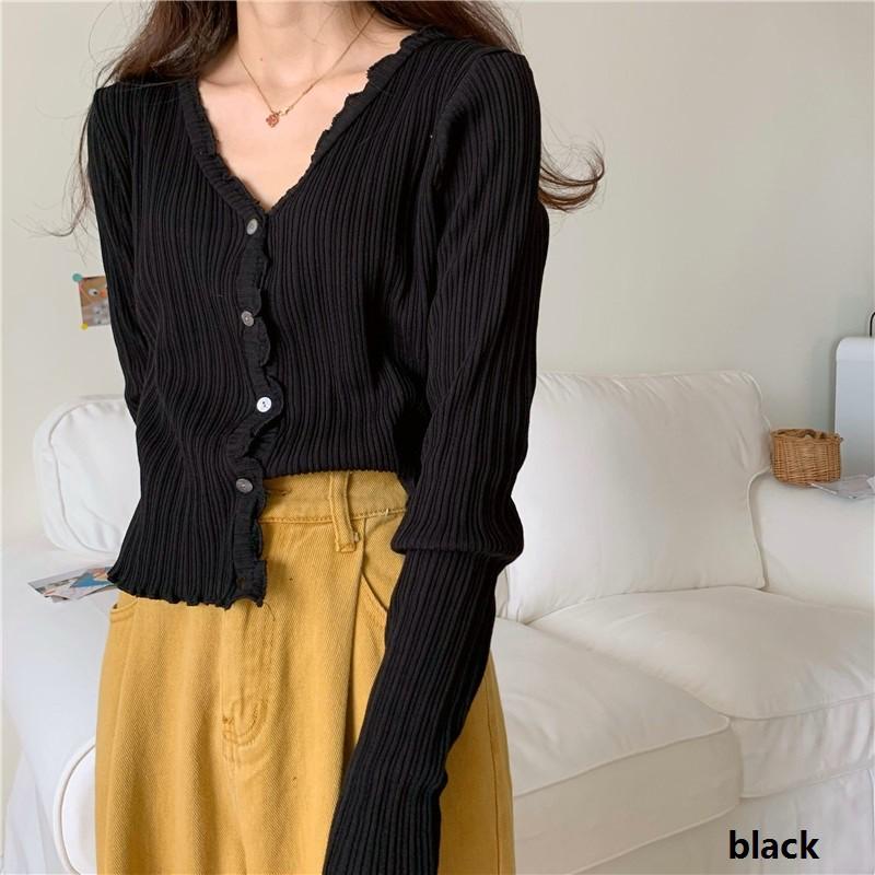 Áo cardigan dệt kim mỏng ôm dáng chống nắng thời trang cho nữ