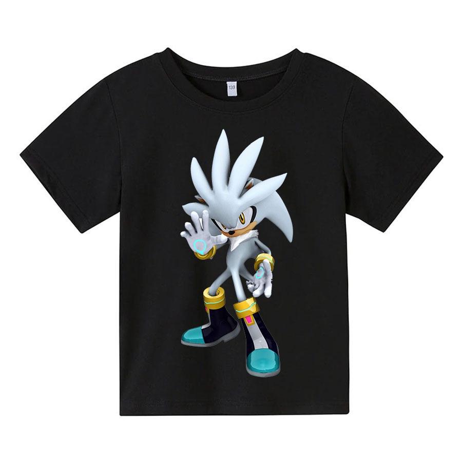 Áo thun trẻ em Sonic Bạc SIêu Cool, Có size người lớn, King Cotton
