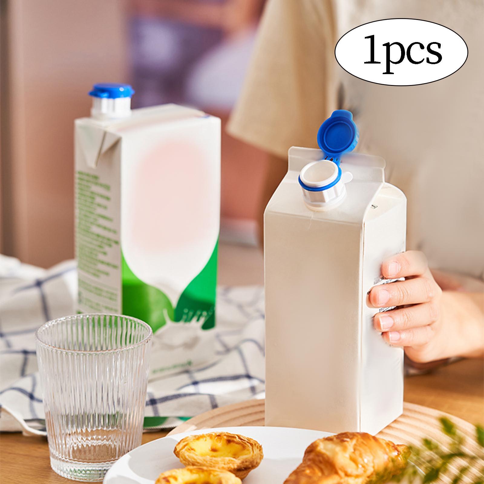 2 Pieces Spout Pourers Milk Box Pourers Drink Deflector Beverage Changeover Cap Beverage Box Dispenser for Hotel Dinning Room