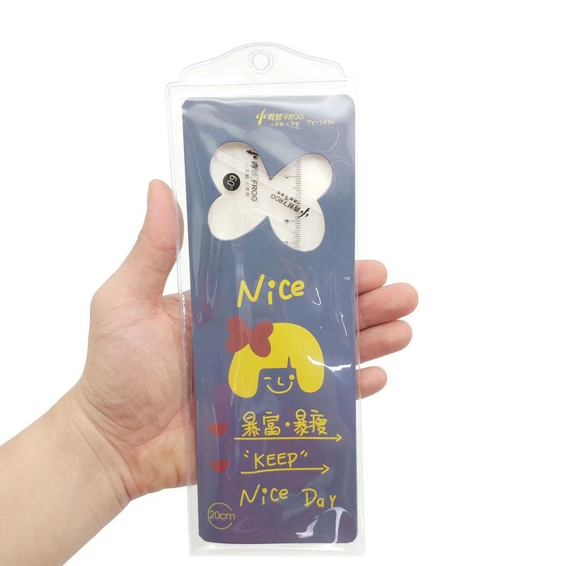 Bộ 4 Thước Nhựa 20 cm - XiaoQingWa TY-1474 (Mẫu Bao Bì Giao Ngẫu Nhiên)