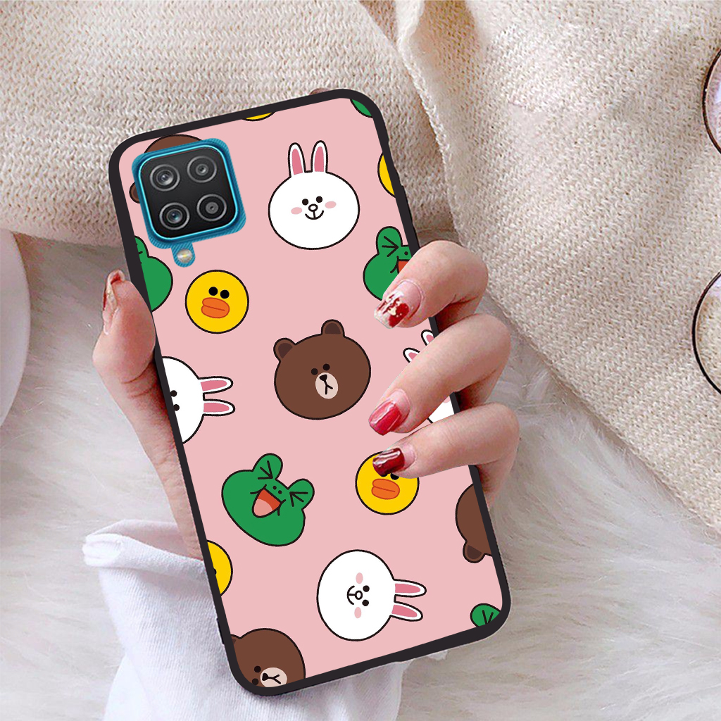 Ốp lưng dành cho Samsung Galaxy A12 viền dẻo TPU Bộ Sưu Tập Phong Cách Trẻ Trung - Tặng giá đỡ điện thoại in logo iCase - Hàng chính hãng